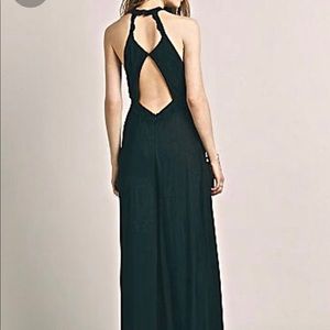 Black cut out xs Free People jumpsuit